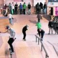 Teilnehmer des weskateLE Contest in der Skaterhalle des Heizhauses in Gr?nau. Foto: Wolfgang Zeyen