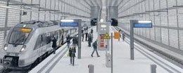 Tunnelstationen Wilhelm-Leuschner-Platz. Vorbereitungen laufen auf Hochtouren. Foto: Wolfgang Zeyen