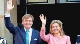 K?nig Willem-Alexander und K?nigin M?xima kommen am Do. nach Gr?nau. Foto: dpa